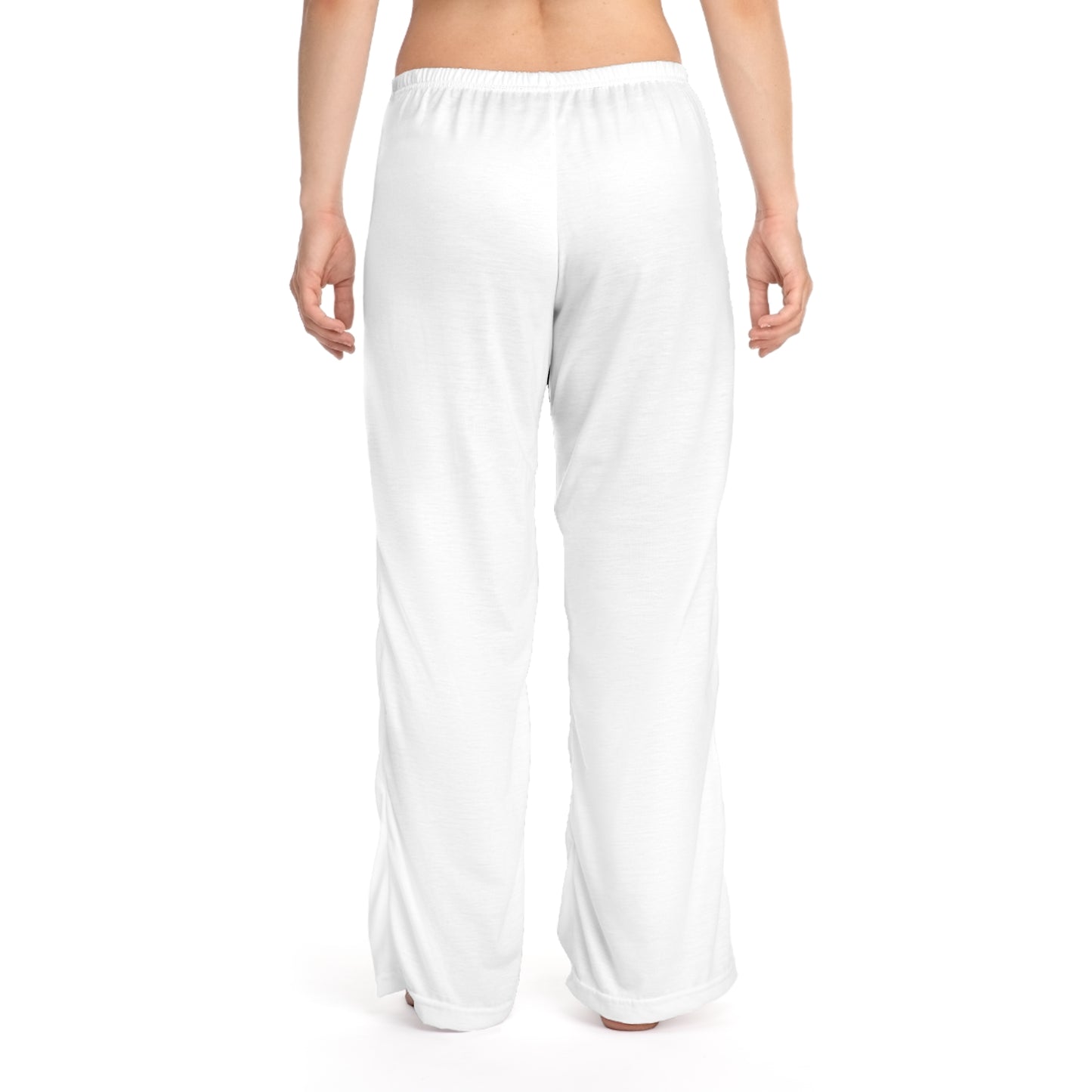 Blue Dove Outline Women's Pajama Pants — Soft White Lounge Sleepwear