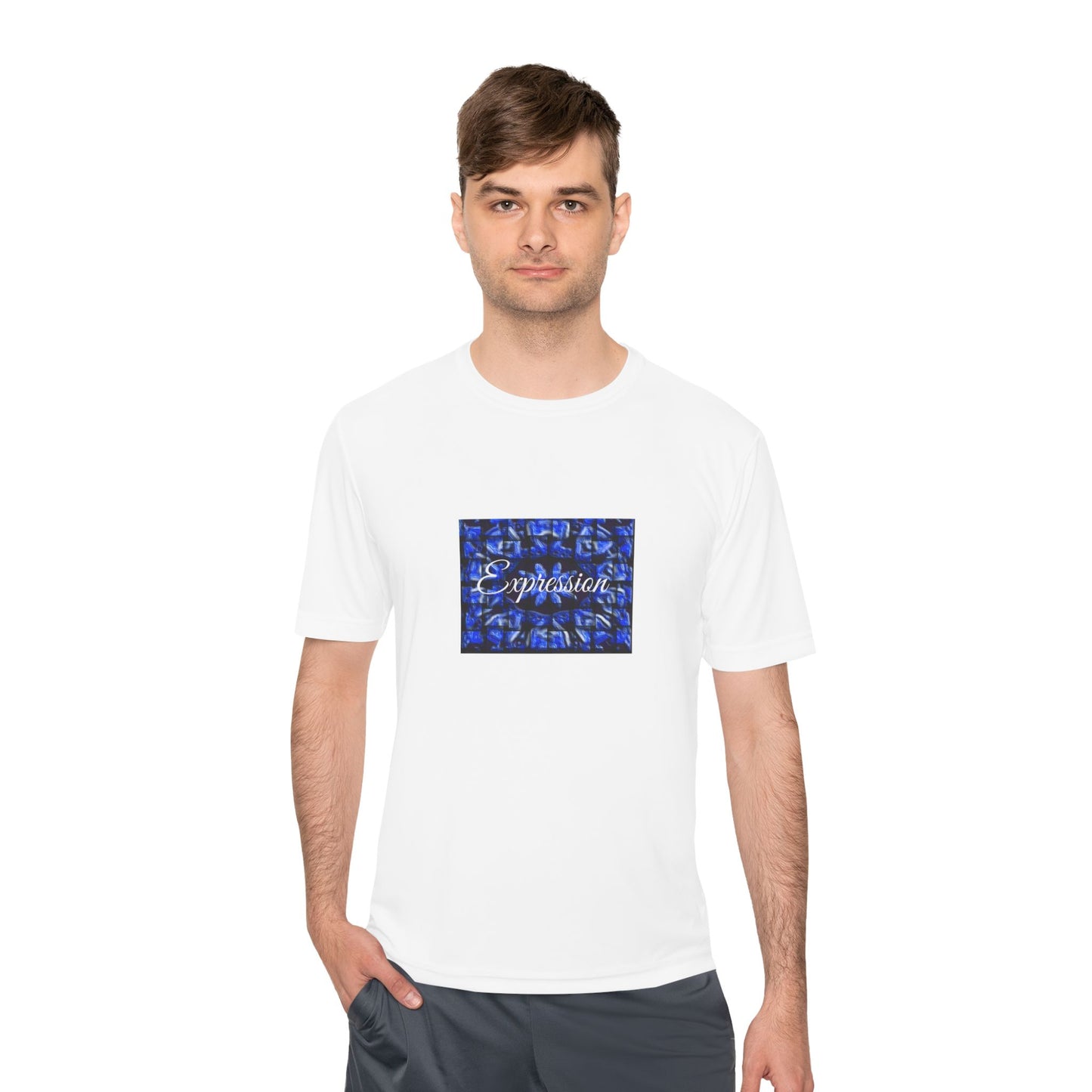 Expression Unisex Moisture Wicking Tee, Lightweight Athletic Shirt, Gym Wear, Casual Summer Top, Gift for Fitness Enthusiasts