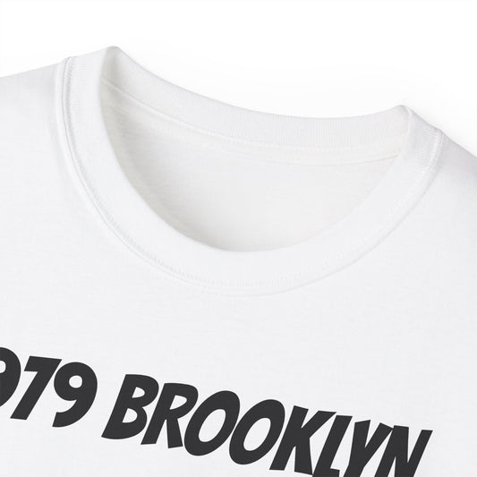 1979 Brooklyn Vintage Motorcycle Minimalist Tee — Black Blue Tint - Mantleshop