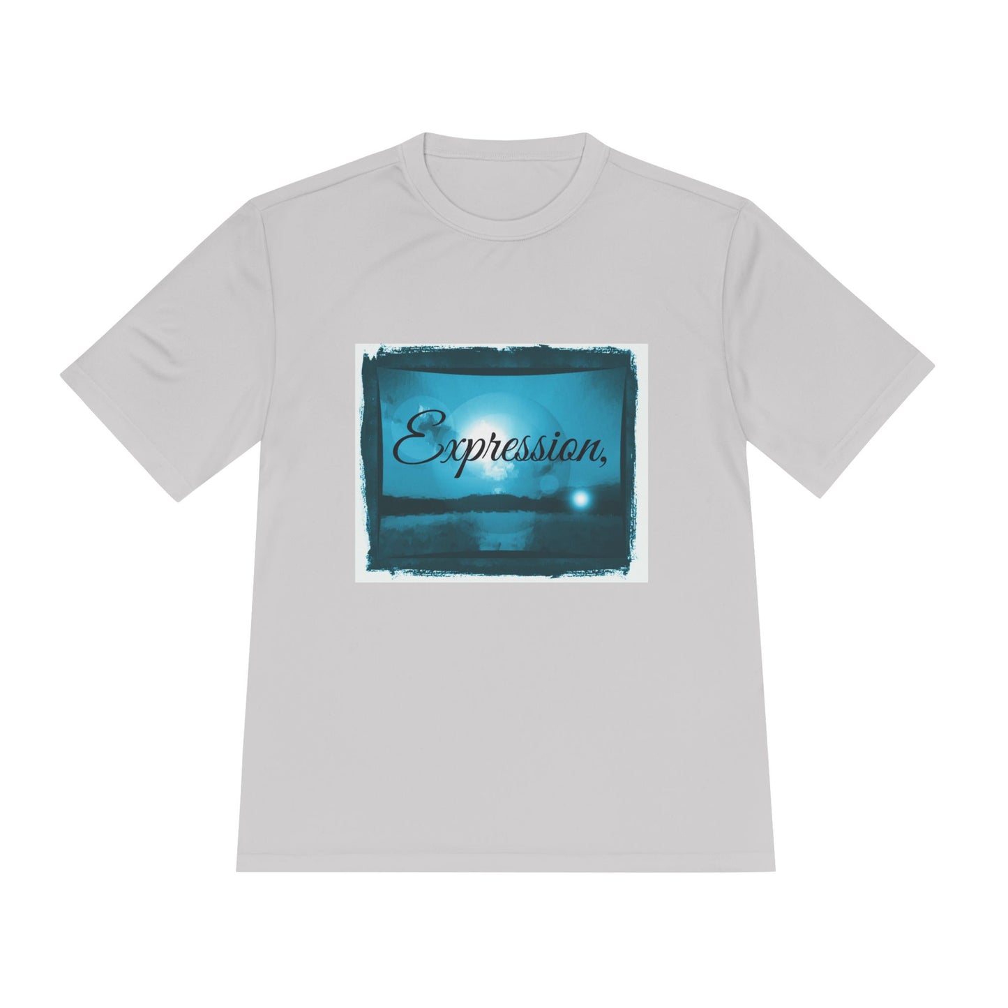 Expression blue turq Unisex Moisture Wicking Tee