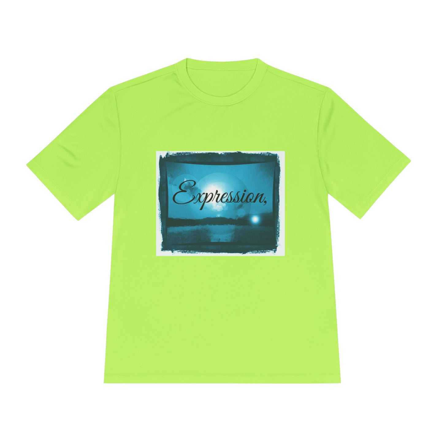 Expression blue turq Unisex Moisture Wicking Tee