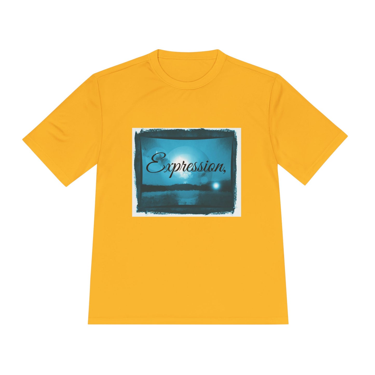 Expression blue turq Unisex Moisture Wicking Tee