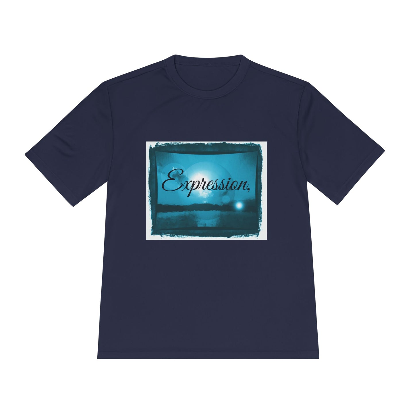 Expression blue turq Unisex Moisture Wicking Tee