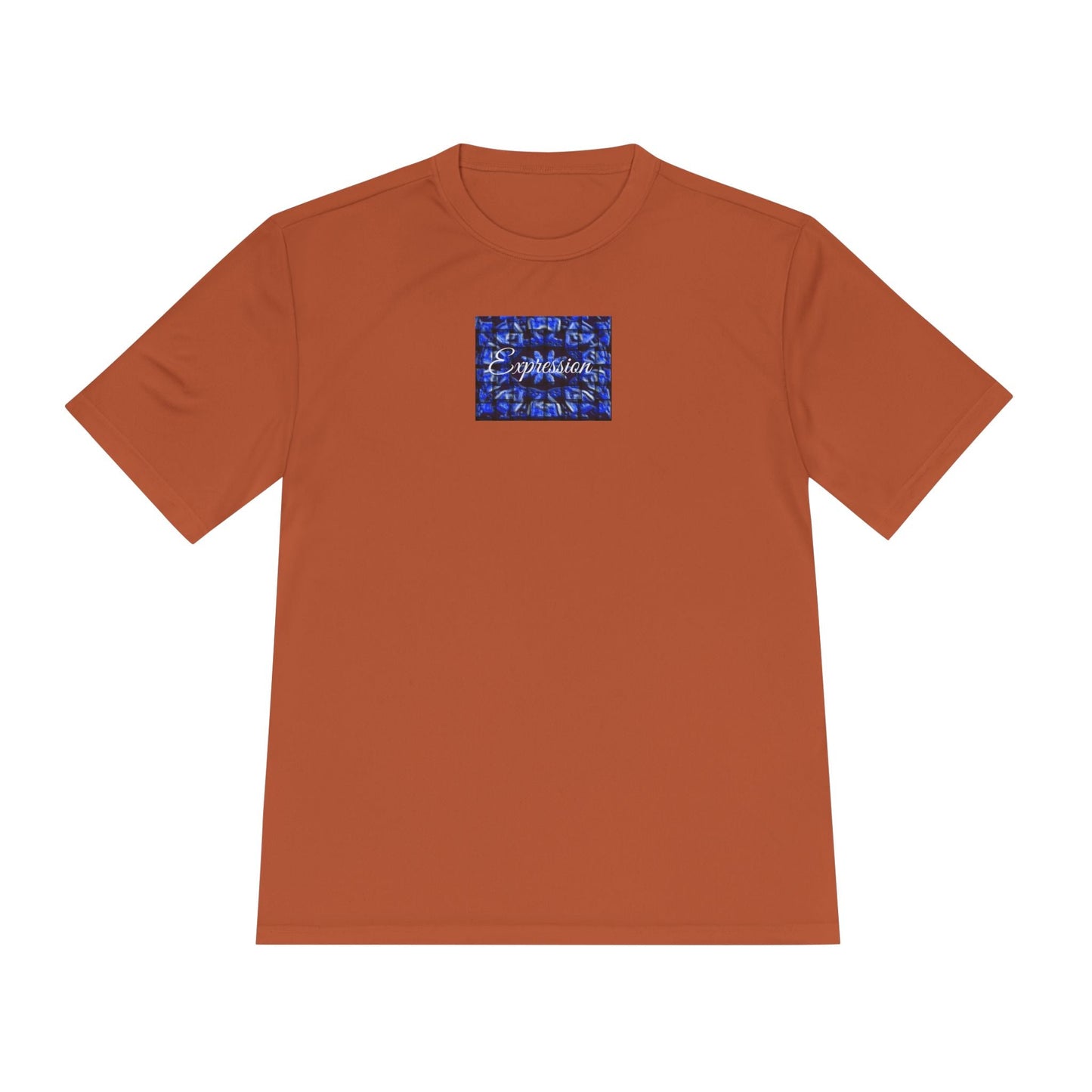 Expression blue patt Unisex Moisture Wicking Tee - Mantle x Whitecloak