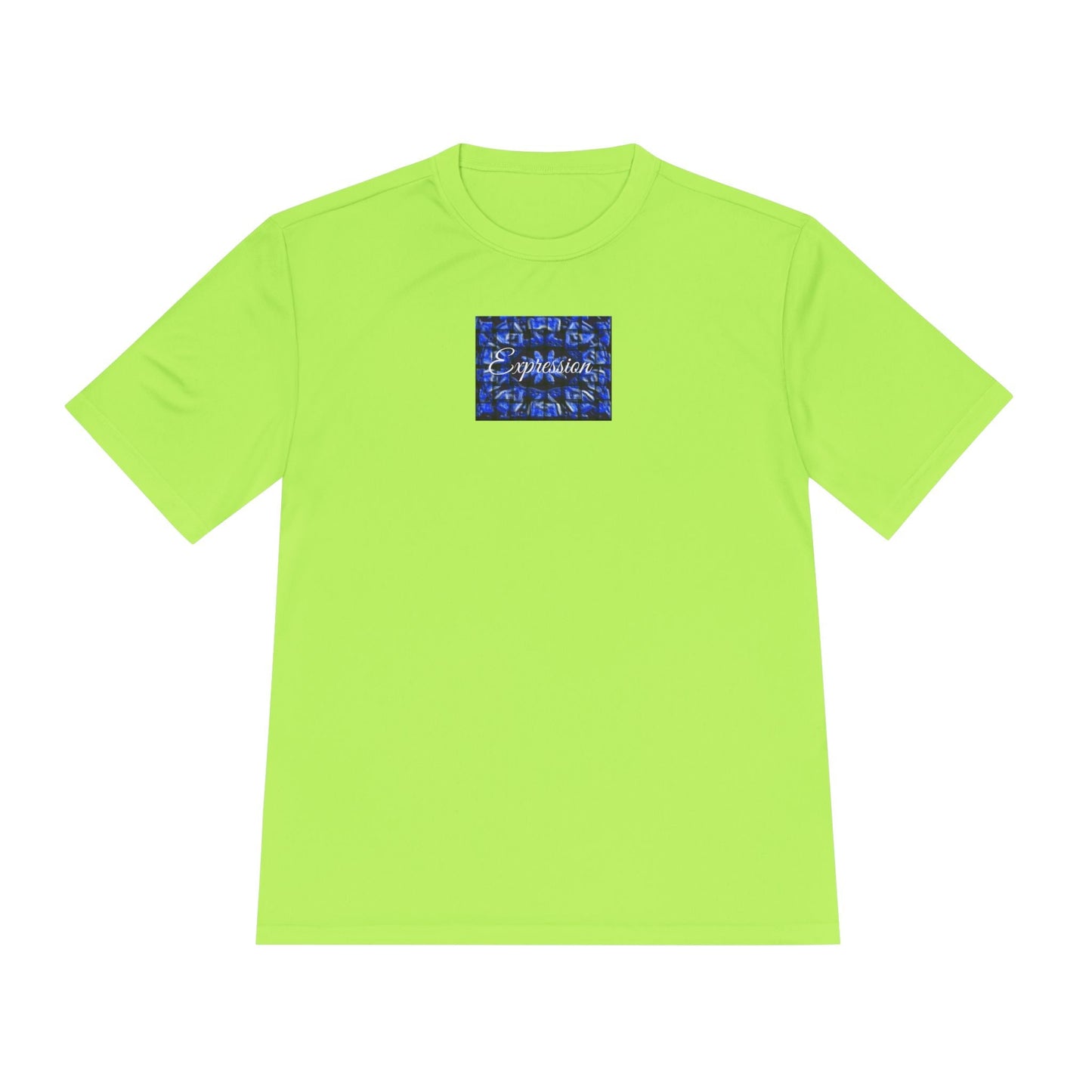 Expression blue patt Unisex Moisture Wicking Tee - Mantle x Whitecloak