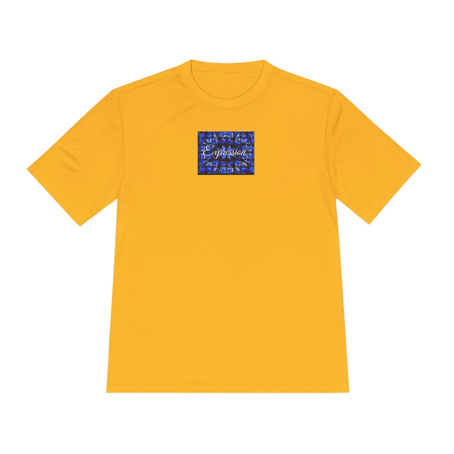 Expression blue patt Unisex Moisture Wicking Tee - Mantle x Whitecloak