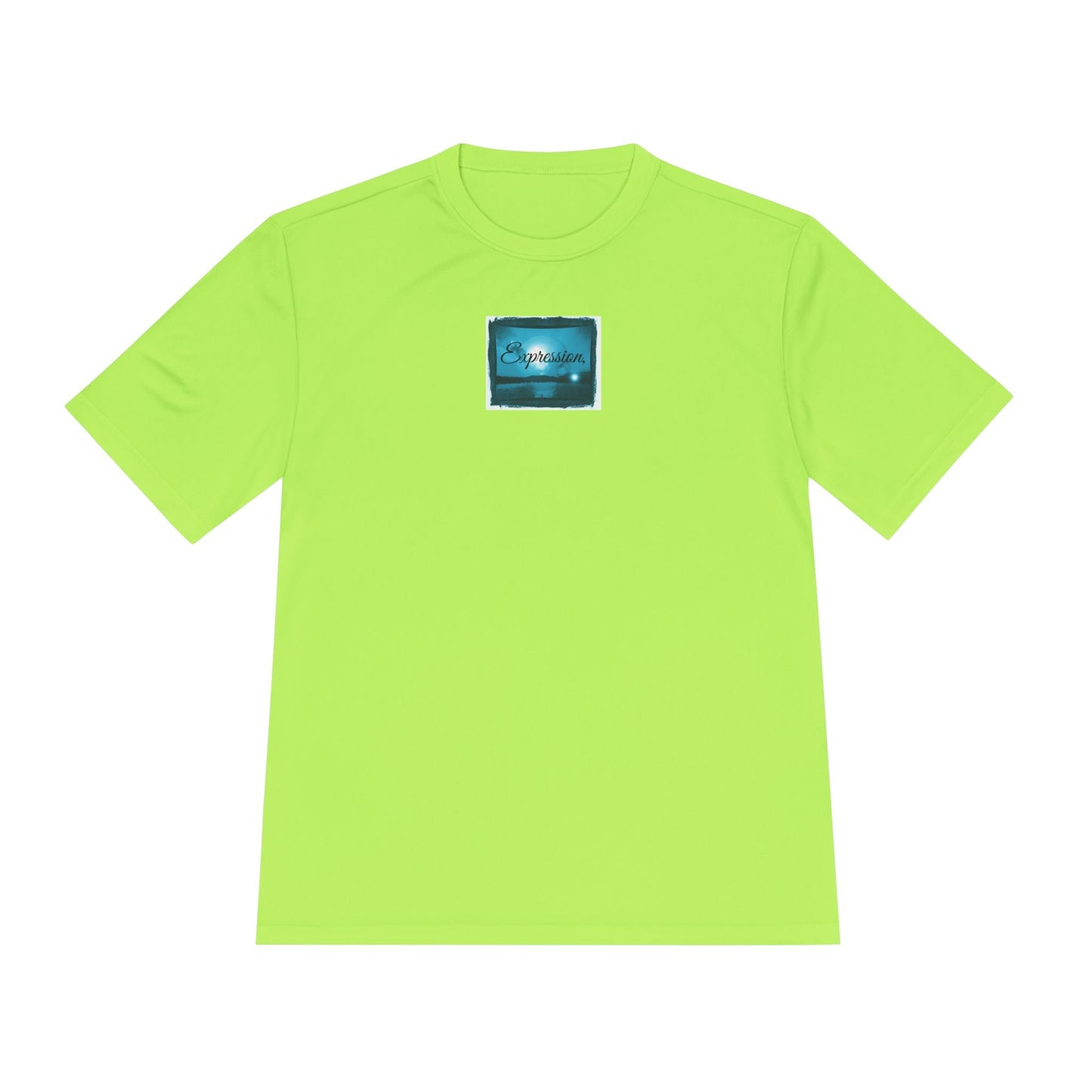 Expression blue turq Unisex Moisture Wicking Tee - Mantle x Whitecloak