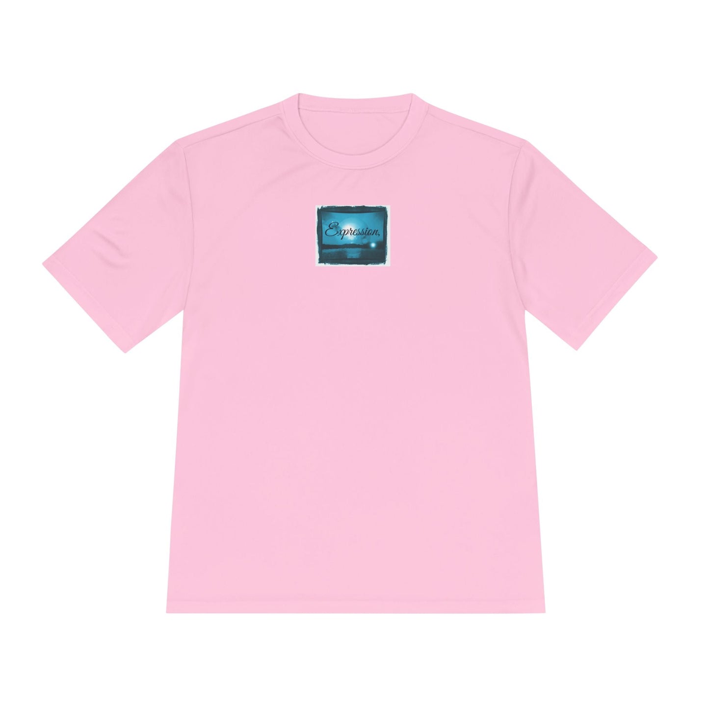 Expression blue turq Unisex Moisture Wicking Tee - Mantle x Whitecloak