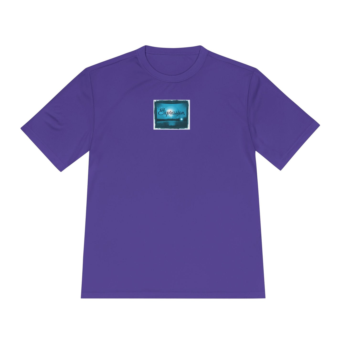 Expression blue turq Unisex Moisture Wicking Tee - Mantle x Whitecloak