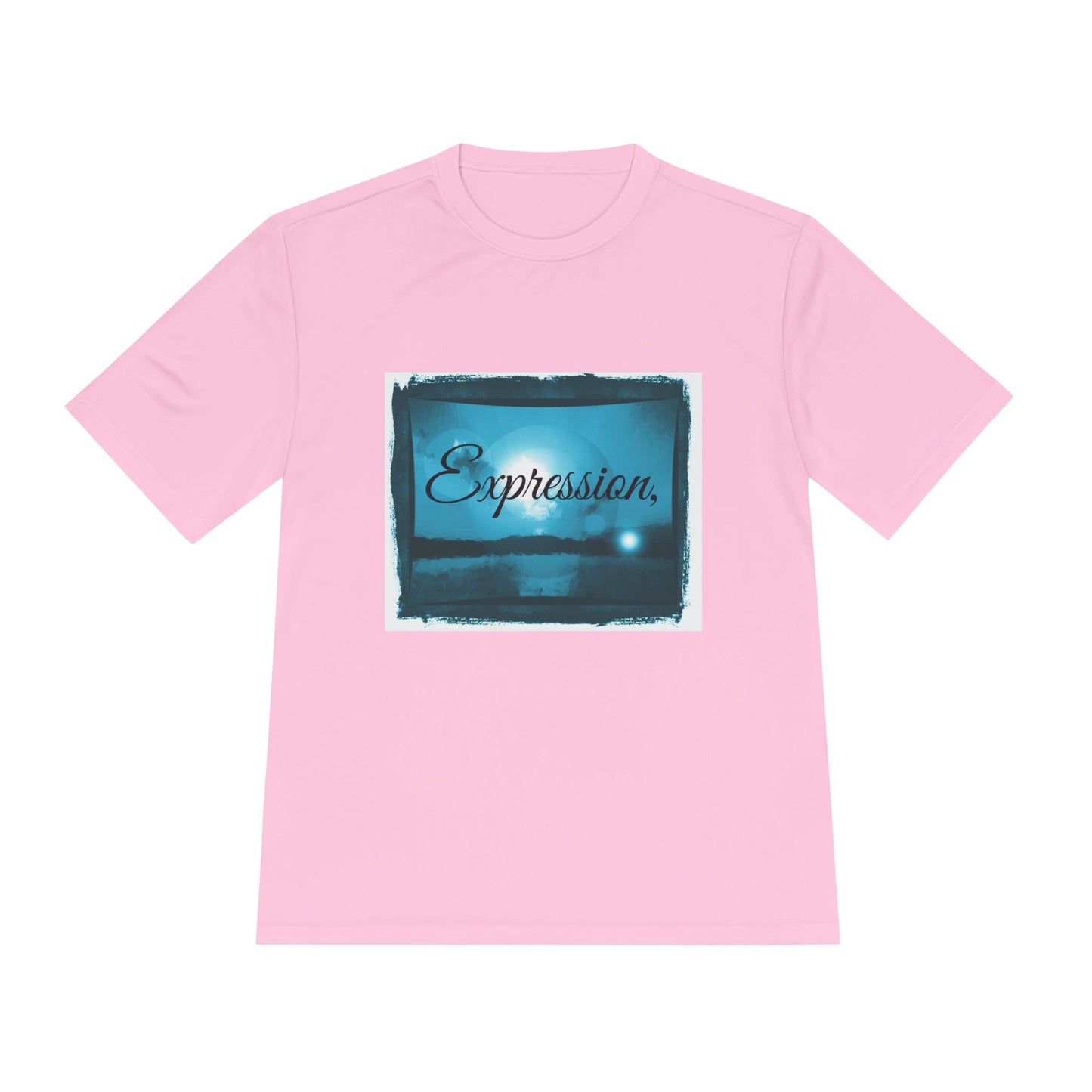 Expression blue turq Unisex Moisture Wicking Tee - Mantleshop