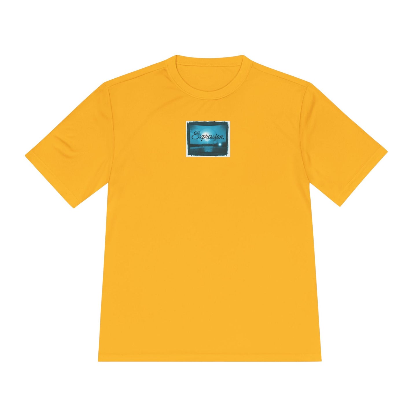 Expression blue turq Unisex Moisture Wicking Tee - Mantle x Whitecloak