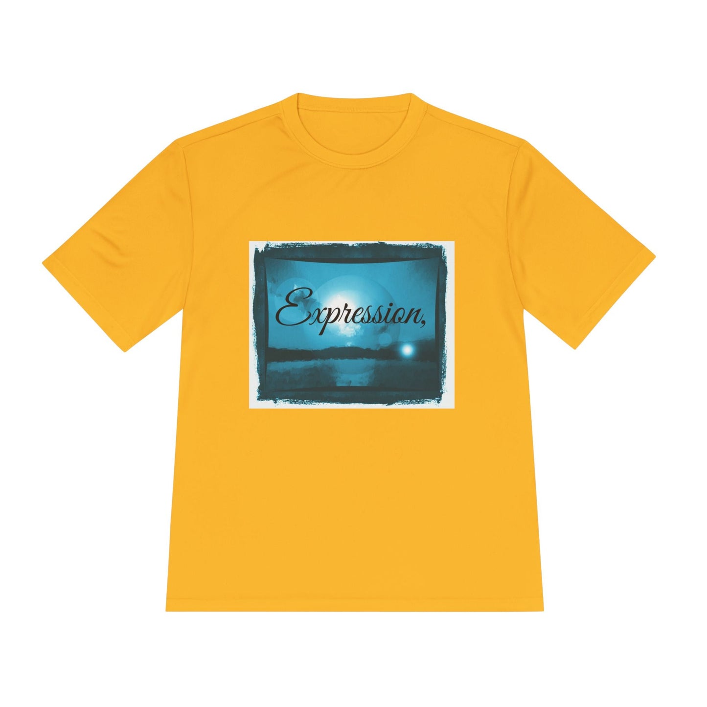 Expression blue turq Unisex Moisture Wicking Tee - Mantleshop
