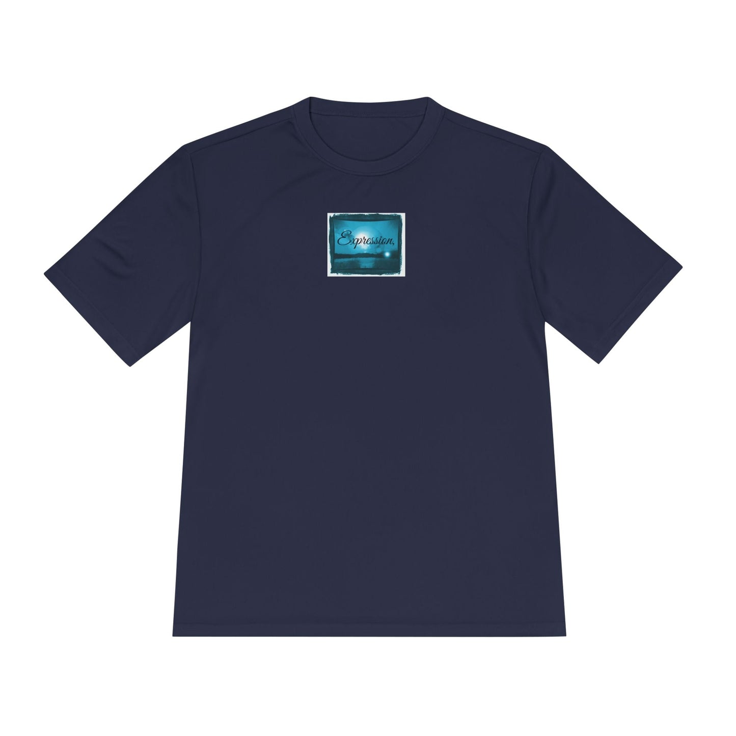Expression blue turq Unisex Moisture Wicking Tee - Mantle x Whitecloak