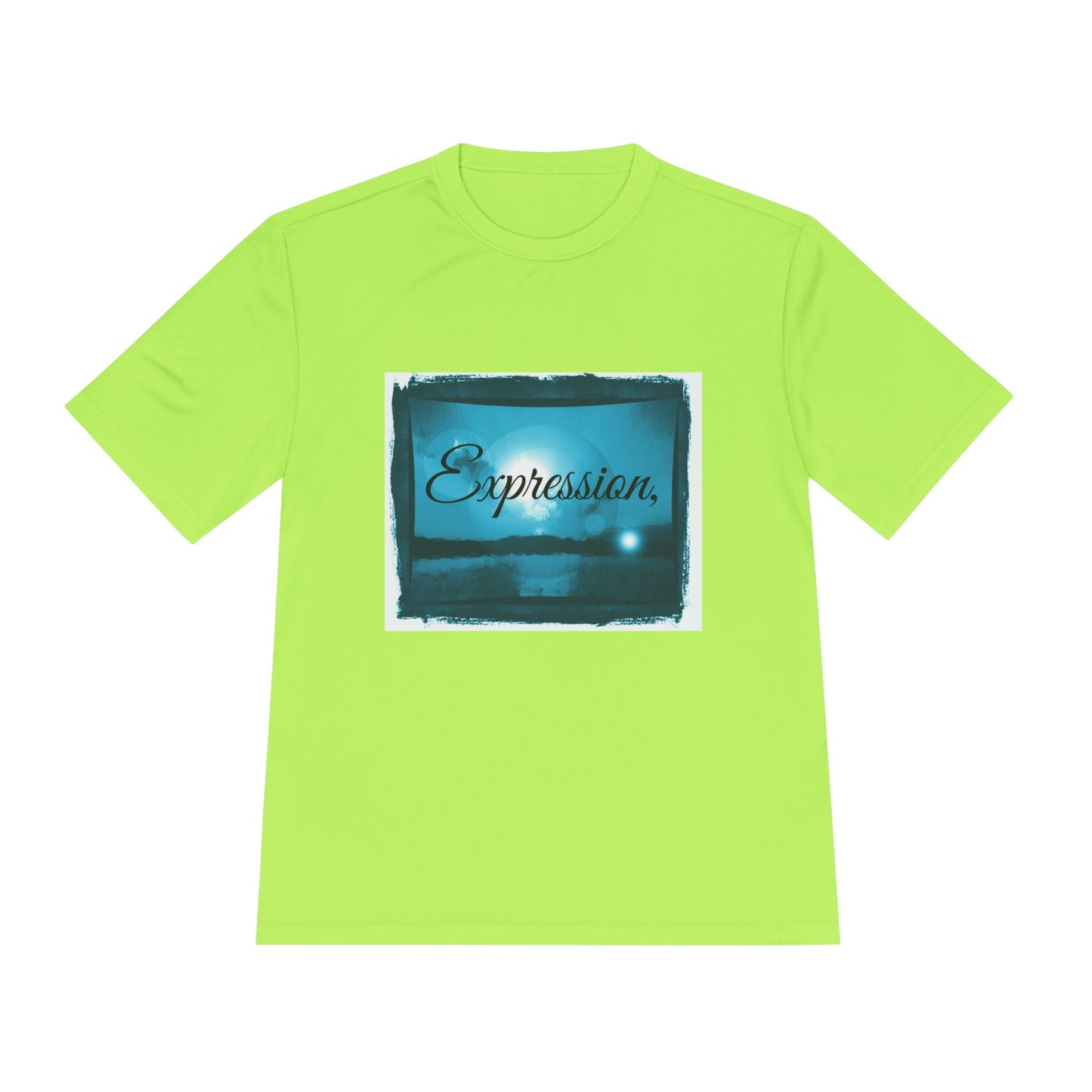 Expression blue turq Unisex Moisture Wicking Tee - Mantleshop