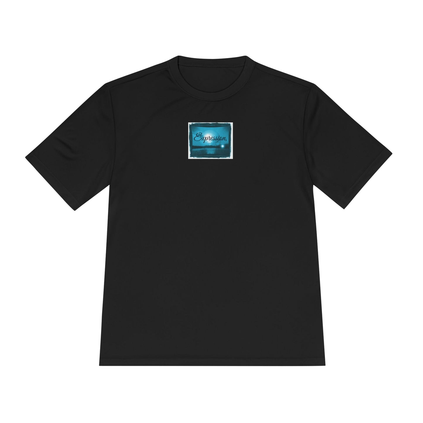 Expression blue turq Unisex Moisture Wicking Tee - Mantle x Whitecloak