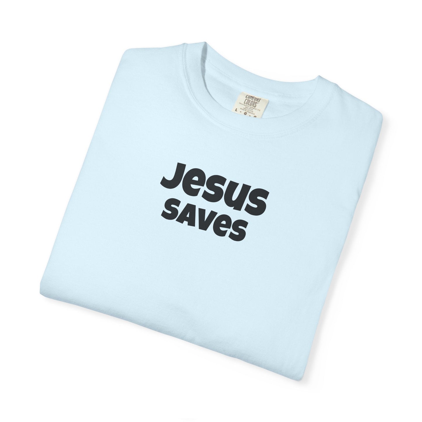 Jesus Saves Minimal Script Tee - Mantle x Whitecloak