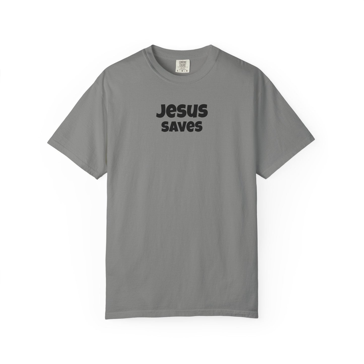 Jesus Saves Minimal Script Tee - Mantle x Whitecloak