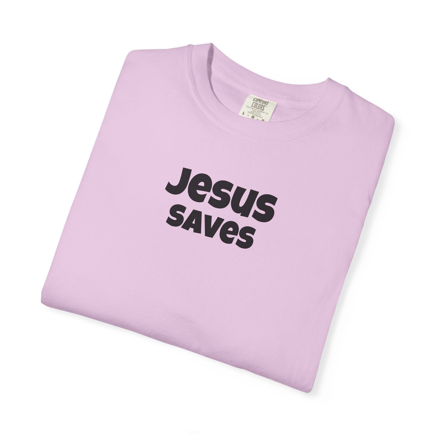 Jesus Saves Minimal Script Tee - Mantle x Whitecloak