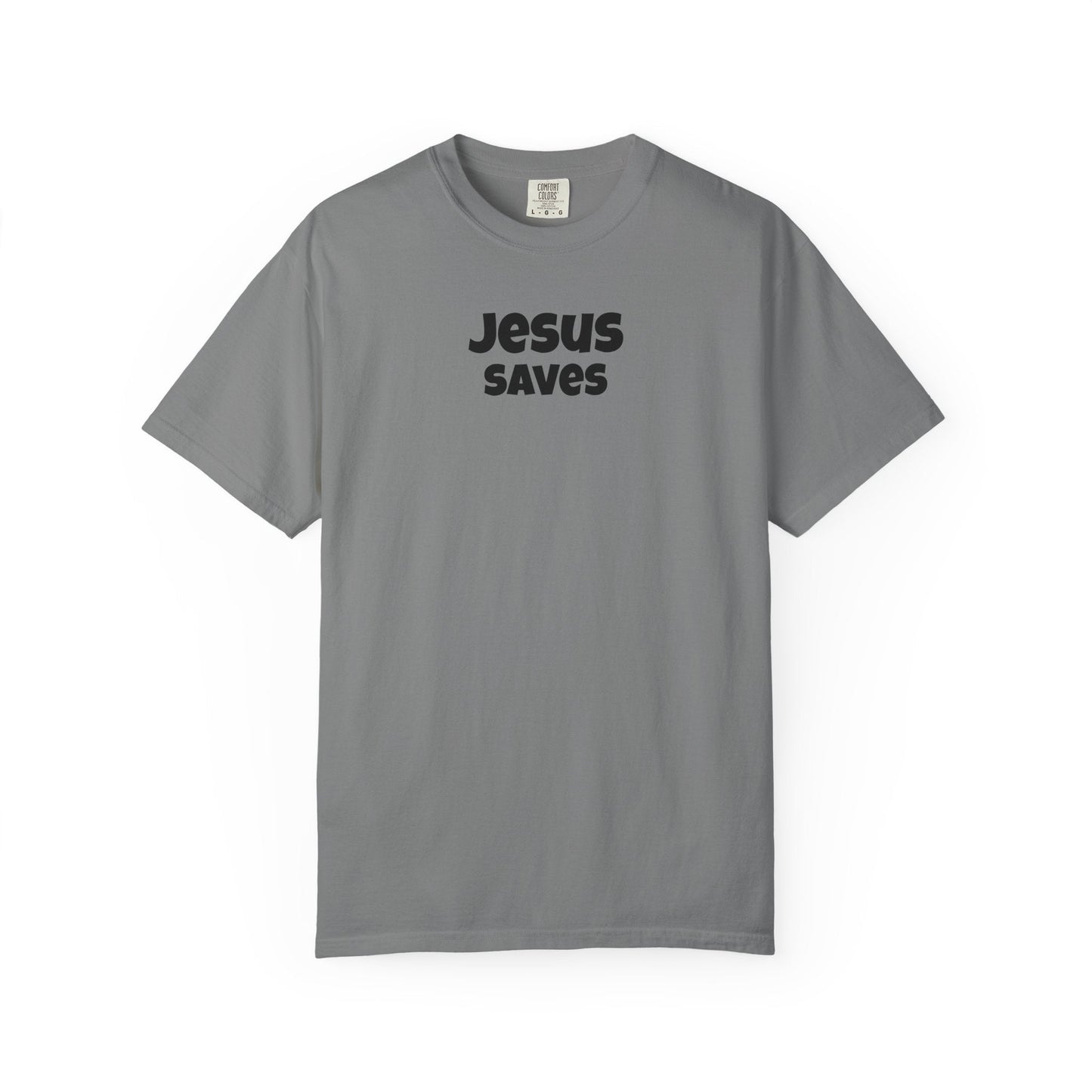 Jesus Saves Minimal Script Tee - Mantle x Whitecloak