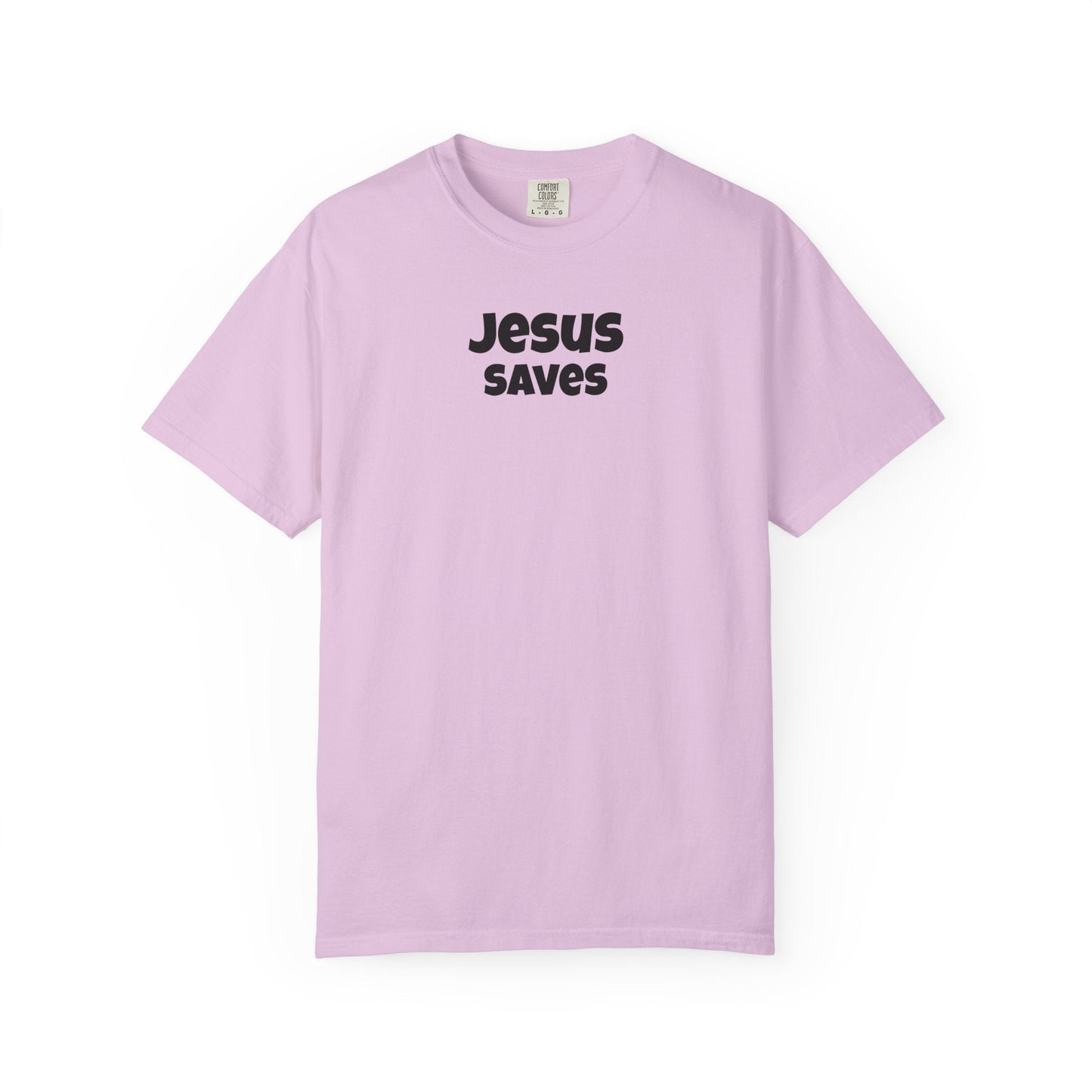 Jesus Saves Minimal Script Tee - Mantle x Whitecloak