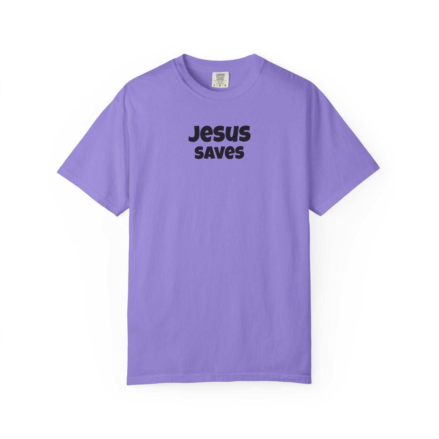 Jesus Saves Minimal Script Tee - Mantle x Whitecloak