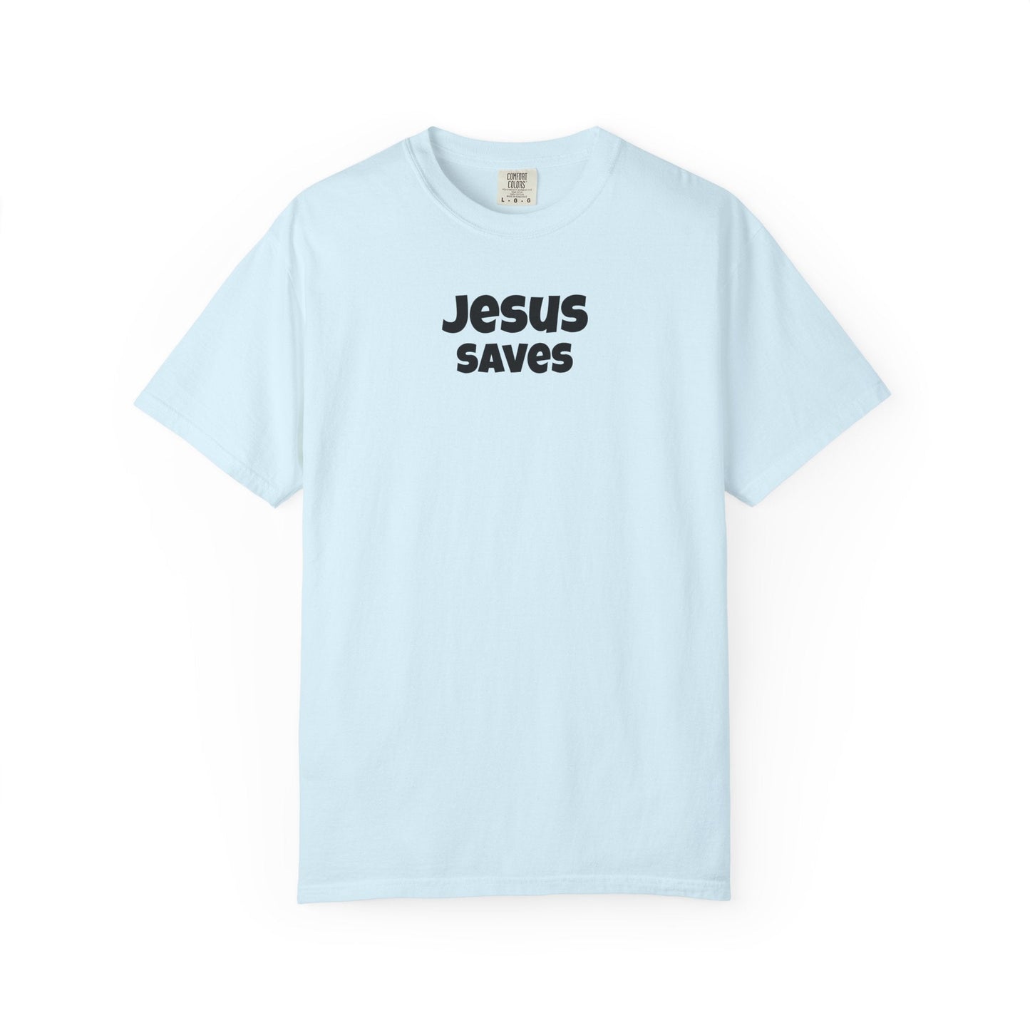 Jesus Saves Minimal Script Tee - Mantle x Whitecloak