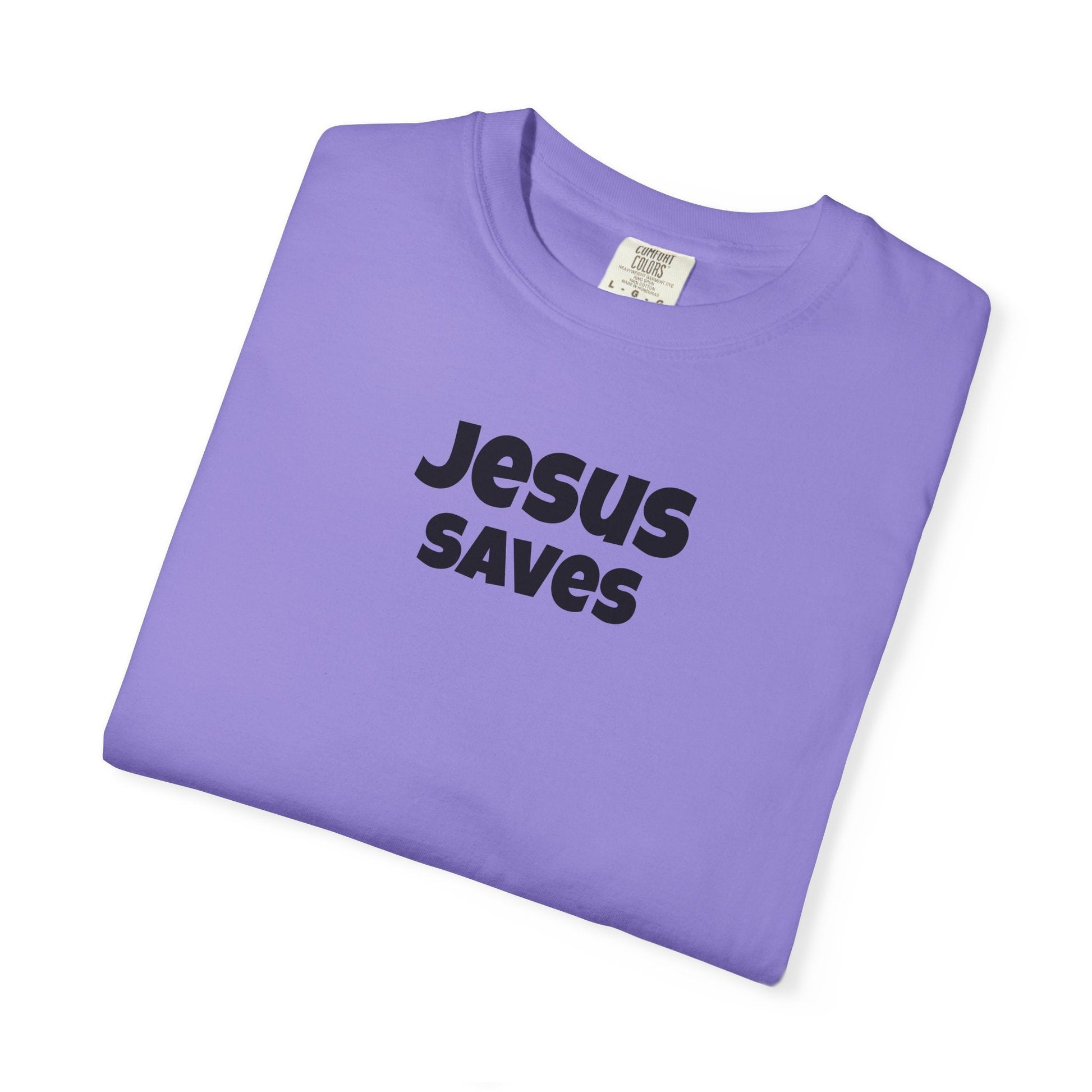 Jesus Saves Minimal Script Tee - Mantle x Whitecloak