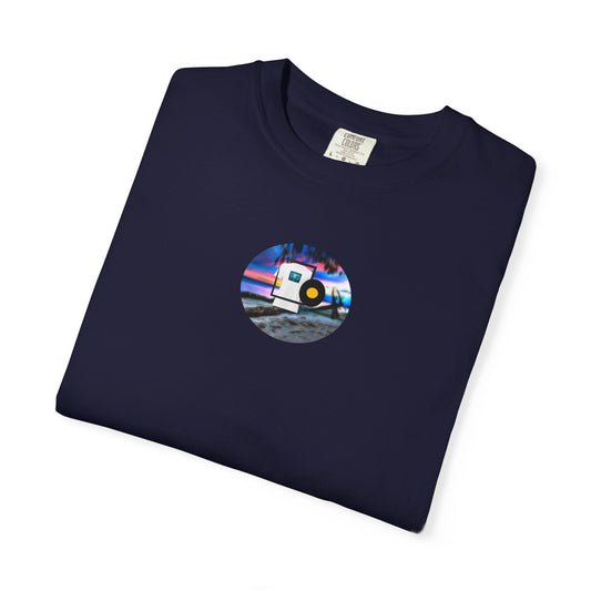 Neon Sun Clip Art Mountain Van Tee - Mantleshop