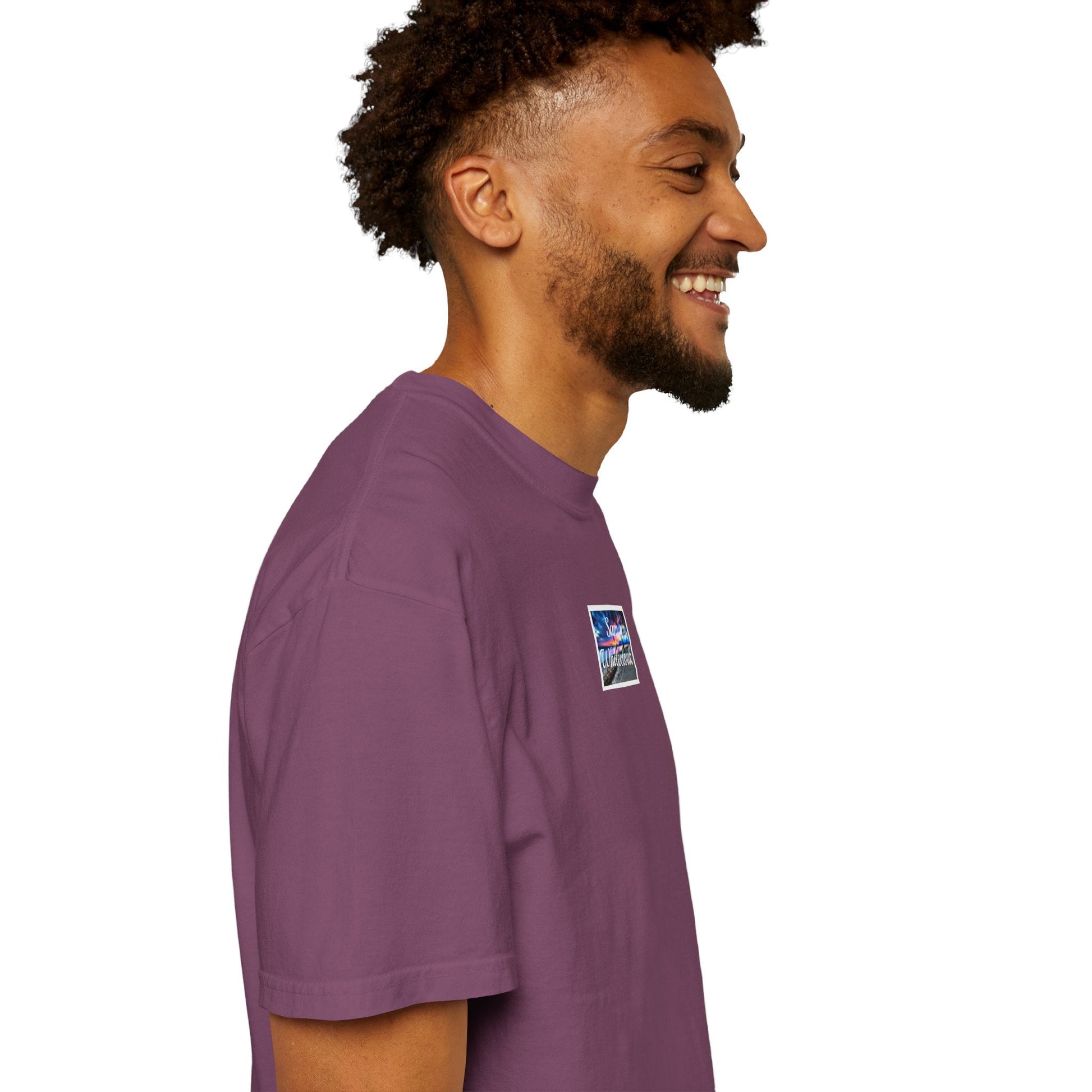 Neon Wave Text T-Shirt - Mantle x Whitecloak
