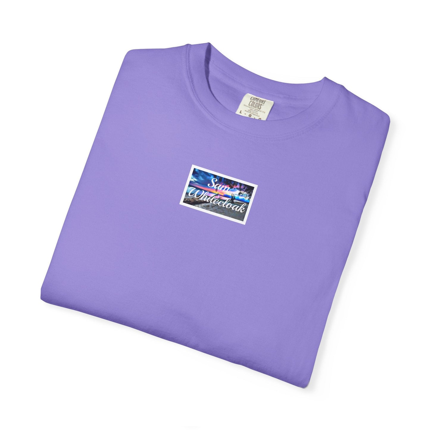 Neon Wave Text T-Shirt - Mantle x Whitecloak