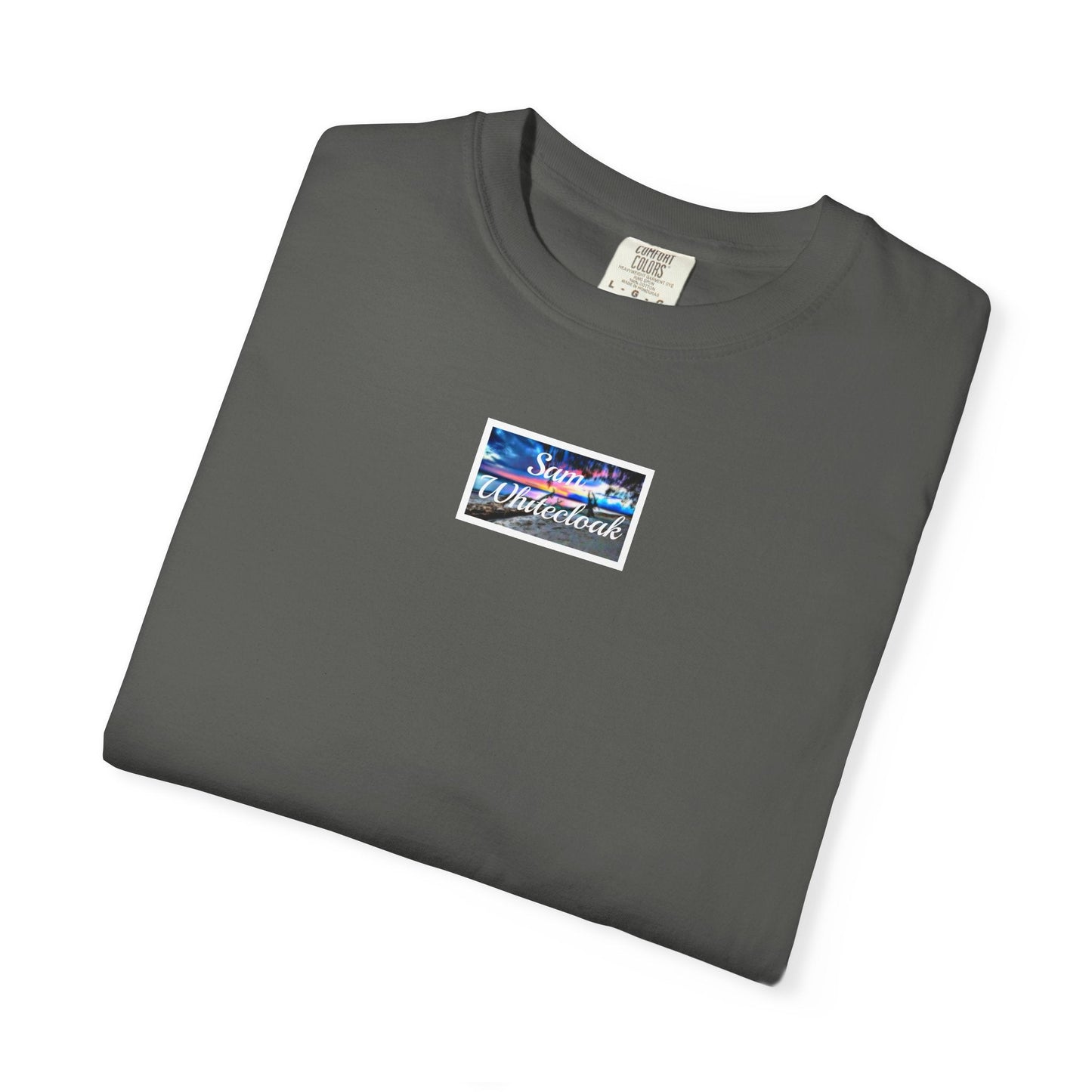 Neon Wave Text T-Shirt - Mantle x Whitecloak