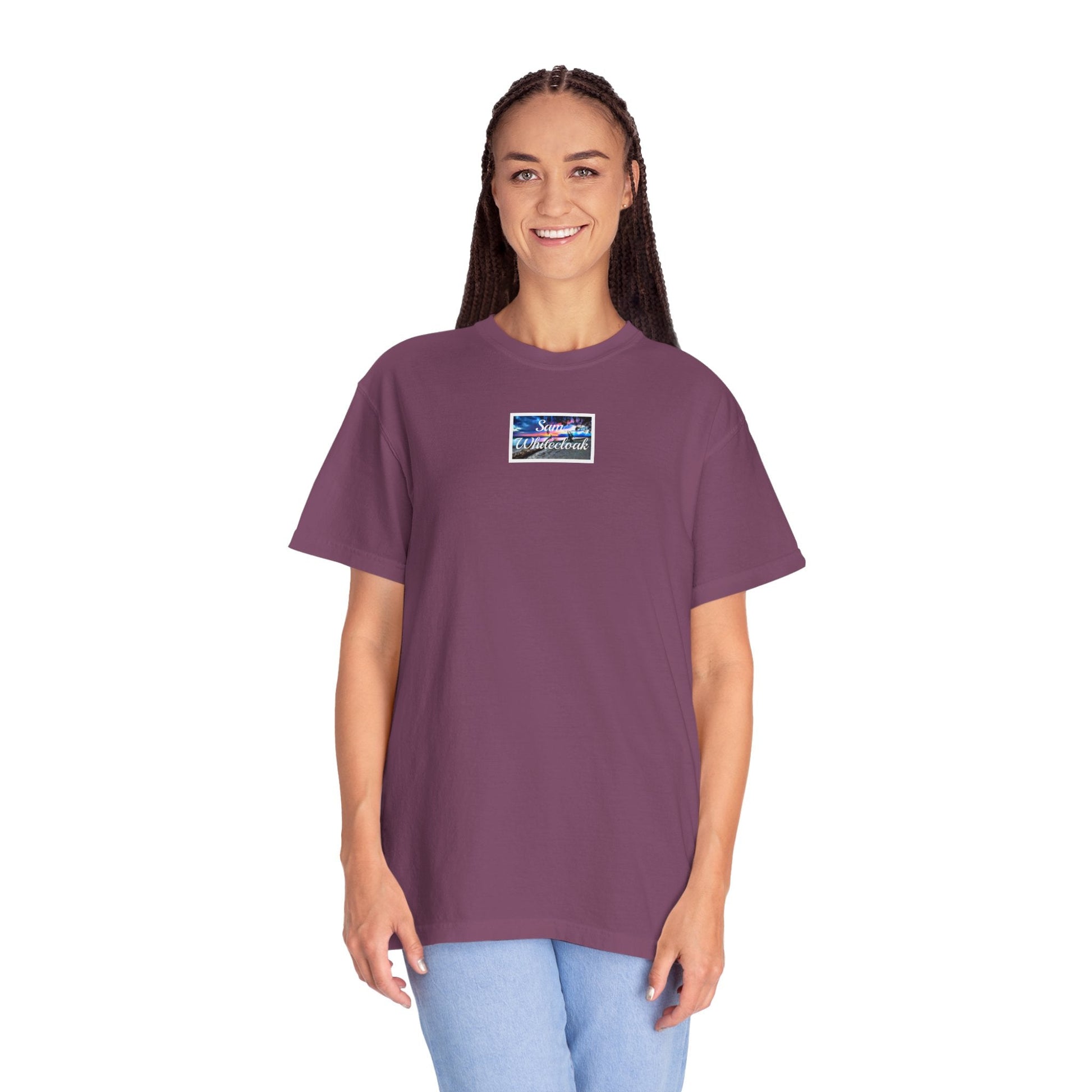 Neon Wave Text T-Shirt - Mantle x Whitecloak