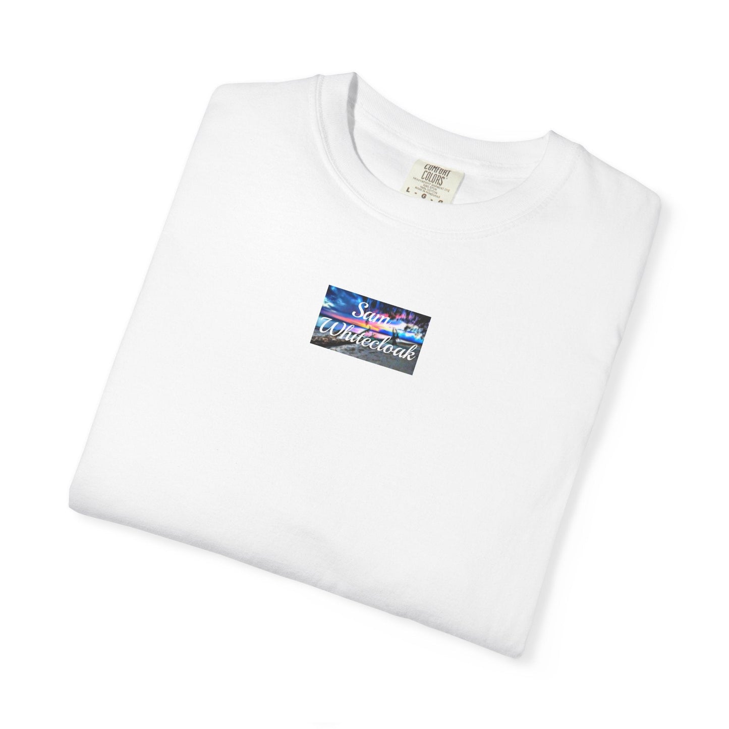 Neon Wave Text T-Shirt - Mantle x Whitecloak