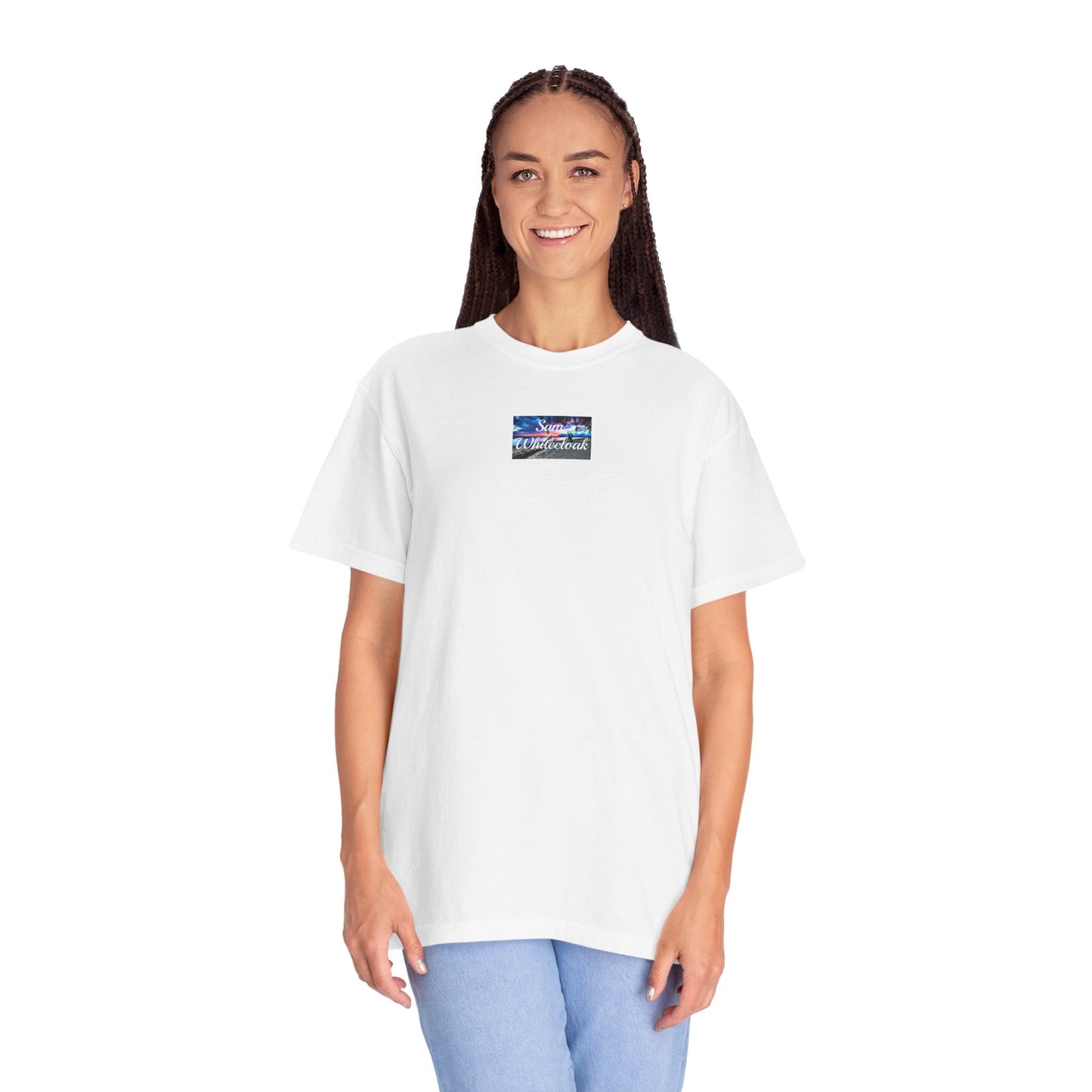 Neon Wave Text T-Shirt - Mantle x Whitecloak