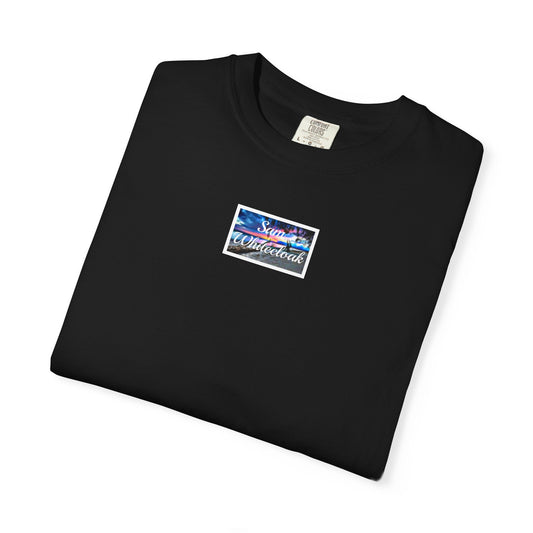 Neon Wave Text T-Shirt - Mantle x Whitecloak