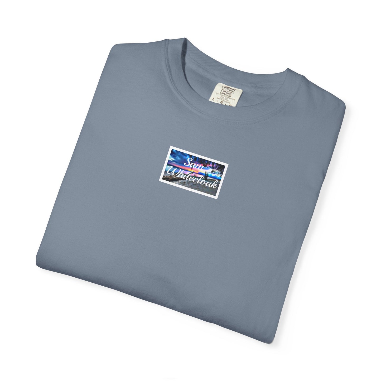 Neon Wave Text T-Shirt - Mantle x Whitecloak