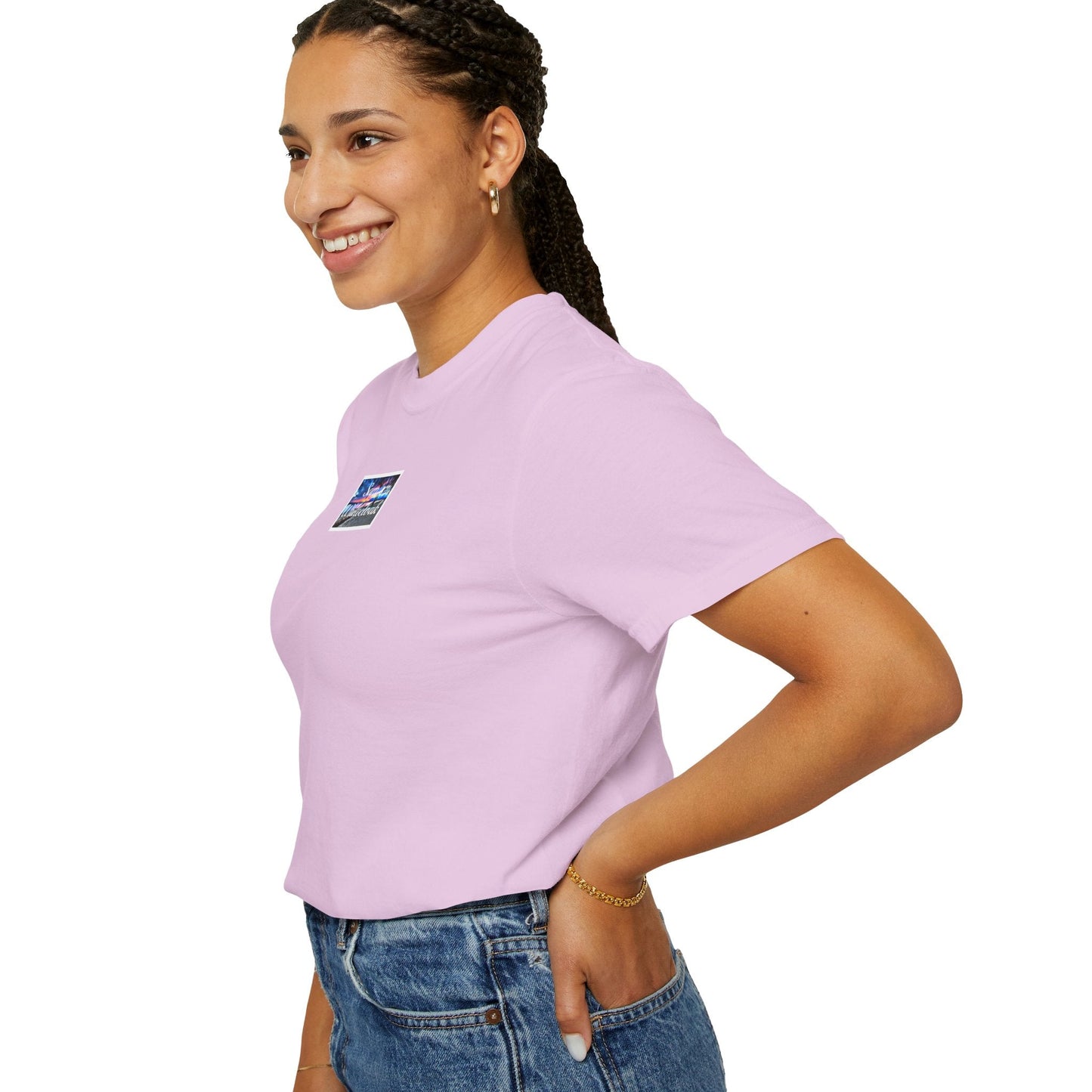 Neon Wave Text T-Shirt - Mantle x Whitecloak