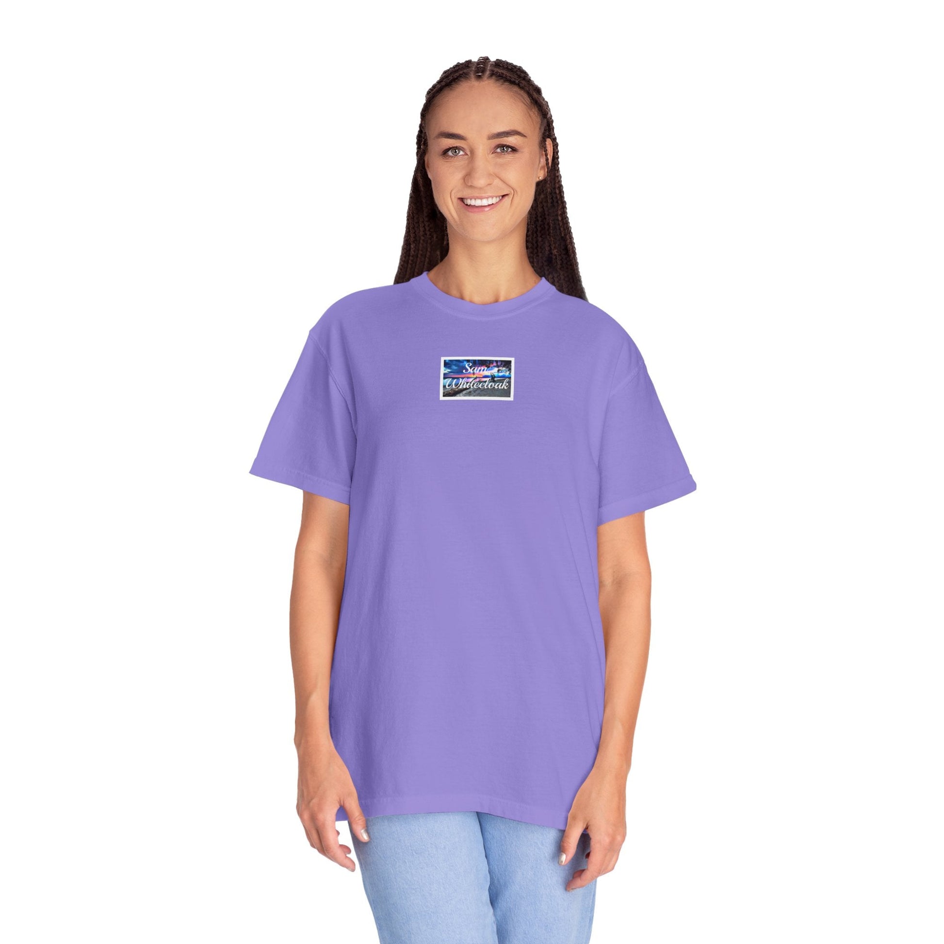 Neon Wave Text T-Shirt - Mantle x Whitecloak