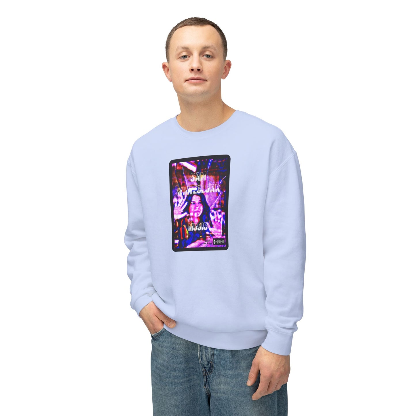 Sam Whitecloak Neon Arcade Crewneck Sweatshirt - Mantleshop
