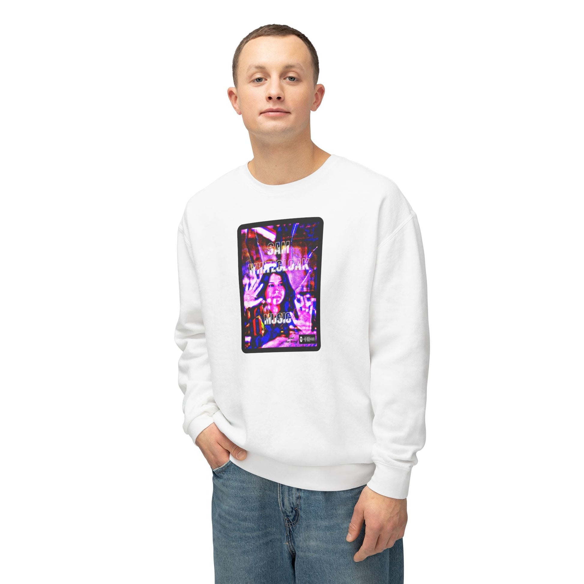 Sam Whitecloak Neon Arcade Crewneck Sweatshirt - Mantleshop