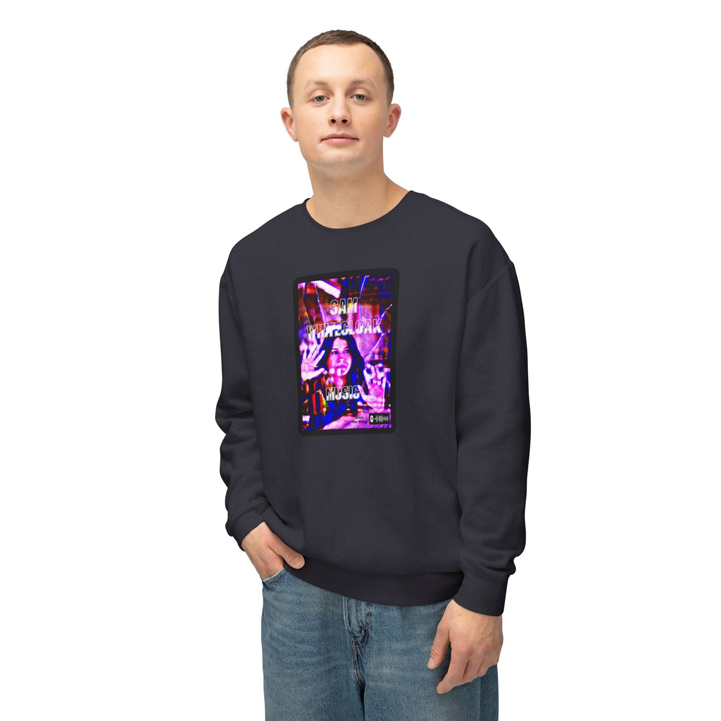 Sam Whitecloak Neon Arcade Crewneck Sweatshirt - Mantleshop