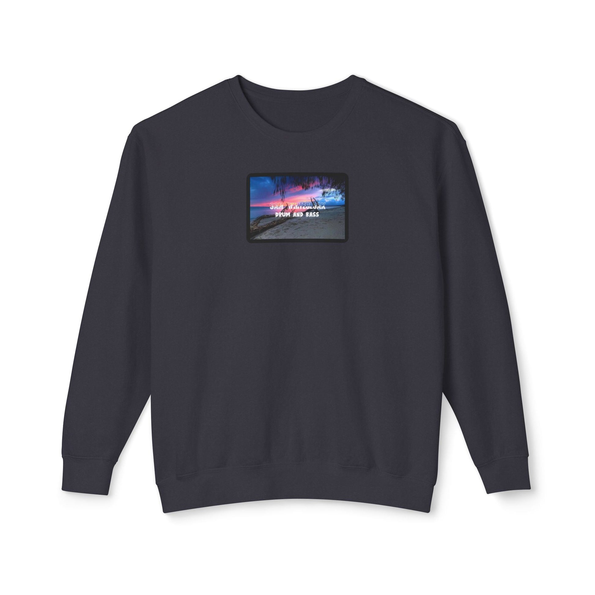 Sam Whitecloak Neon Sky Drum & Bass Crewneck Sweatshirt - Mantleshop