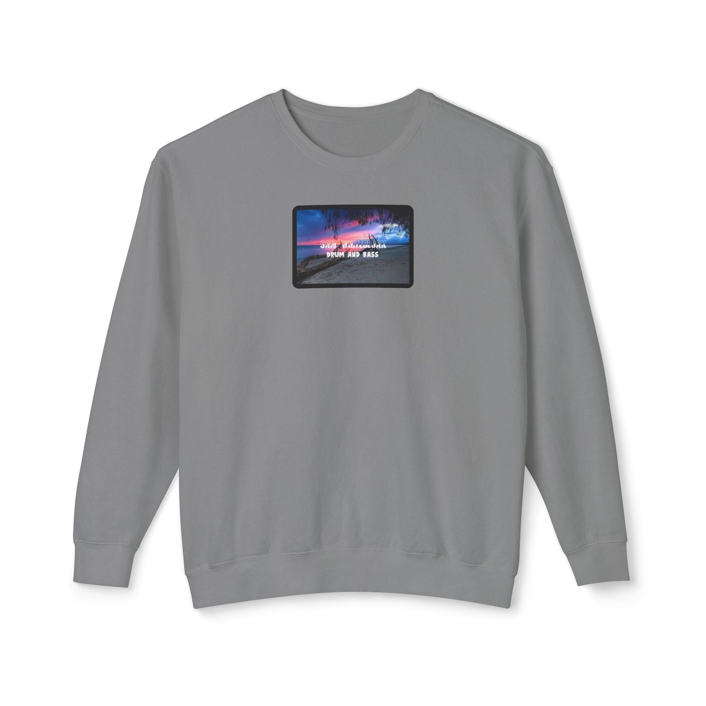 Sam Whitecloak Neon Sky Drum & Bass Crewneck Sweatshirt - Mantleshop