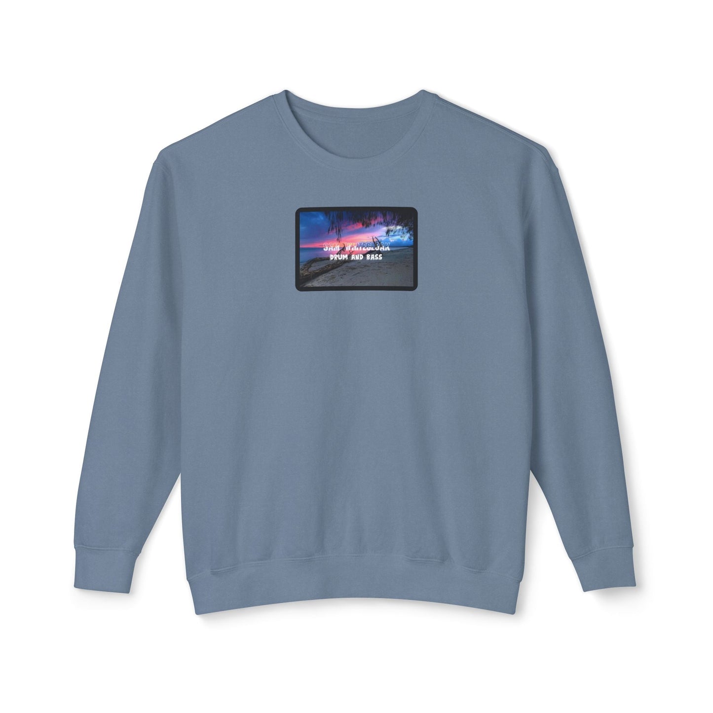 Sam Whitecloak Neon Sky Drum & Bass Crewneck Sweatshirt - Mantleshop