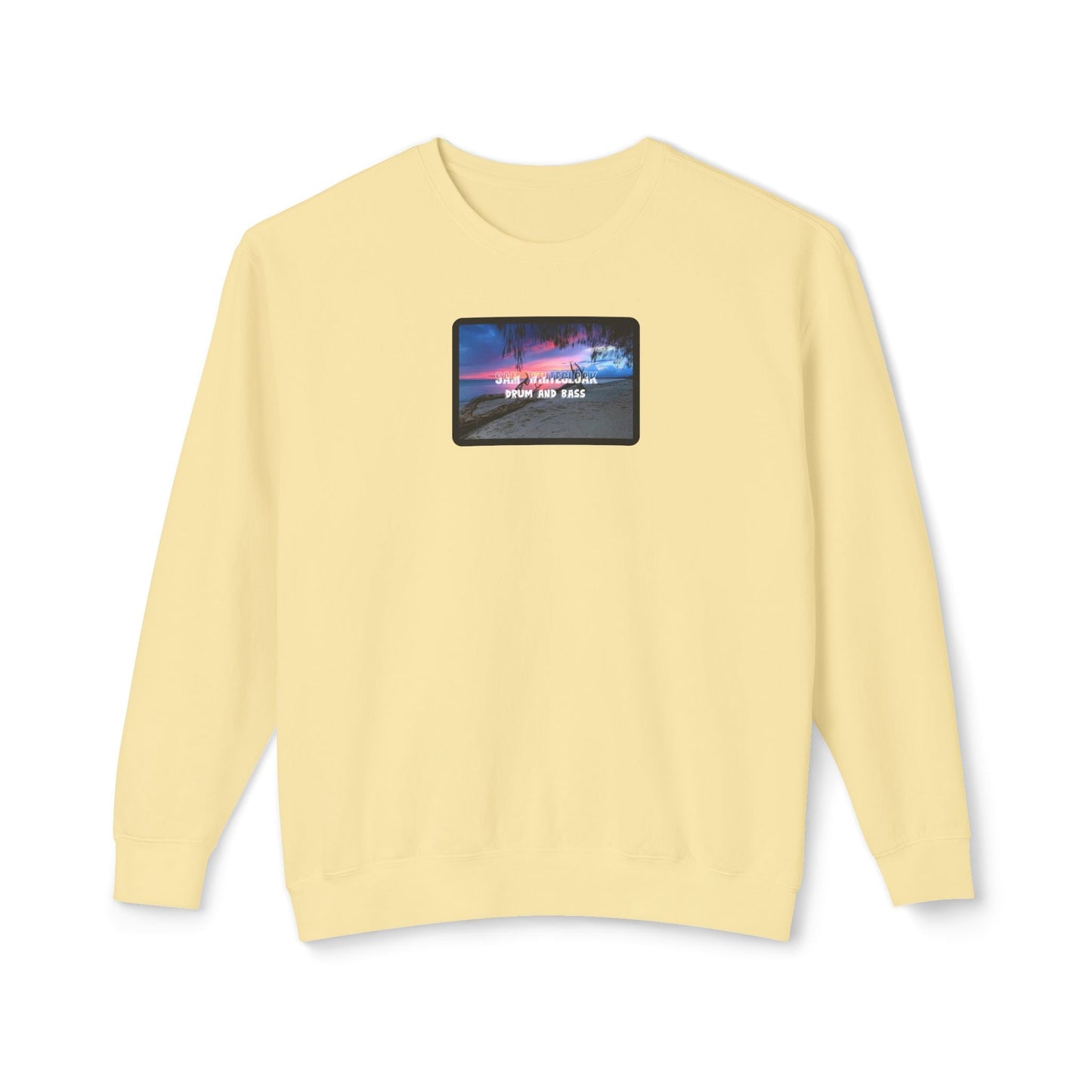 Sam Whitecloak Neon Sky Drum & Bass Crewneck Sweatshirt - Mantleshop