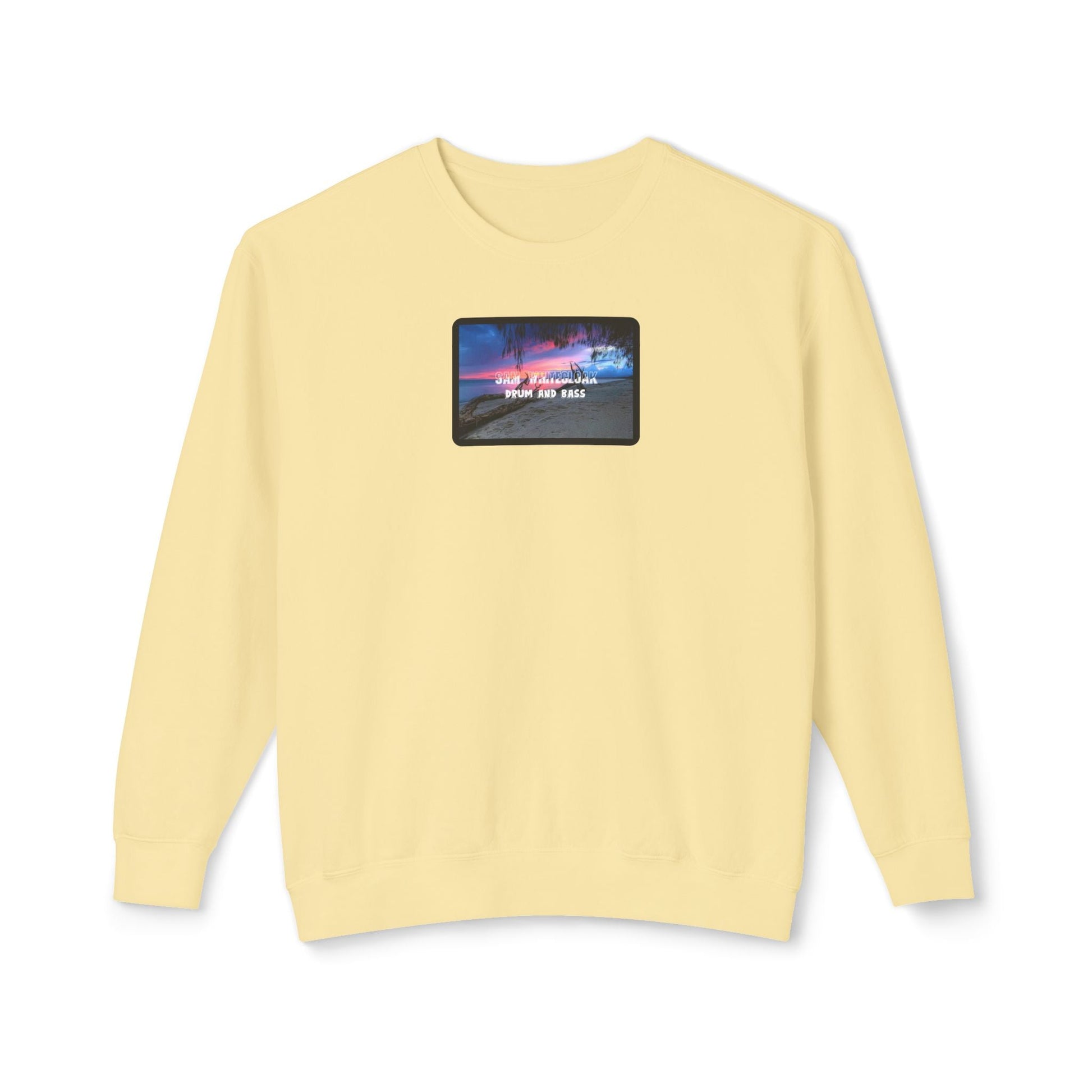 Sam Whitecloak Neon Sky Drum & Bass Crewneck Sweatshirt - Mantleshop