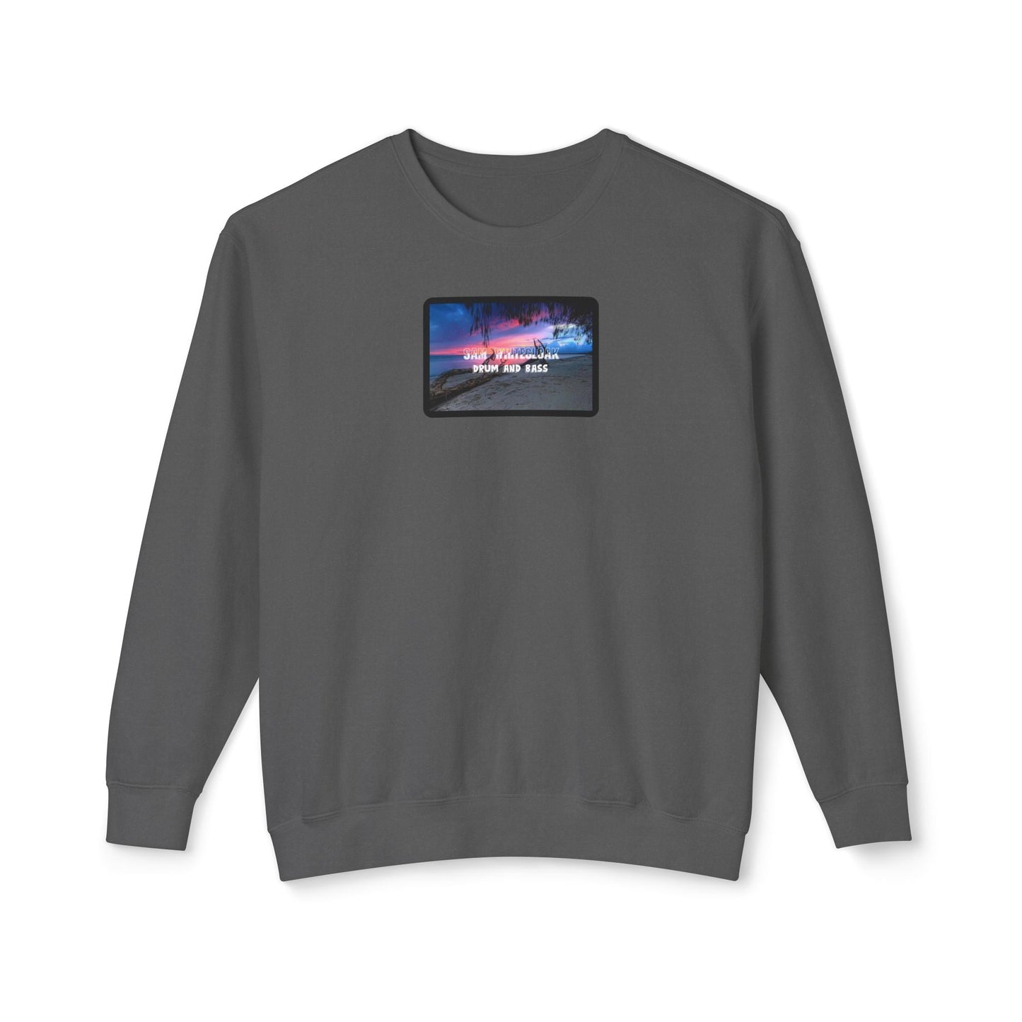 Sam Whitecloak Neon Sky Drum & Bass Crewneck Sweatshirt - Mantleshop