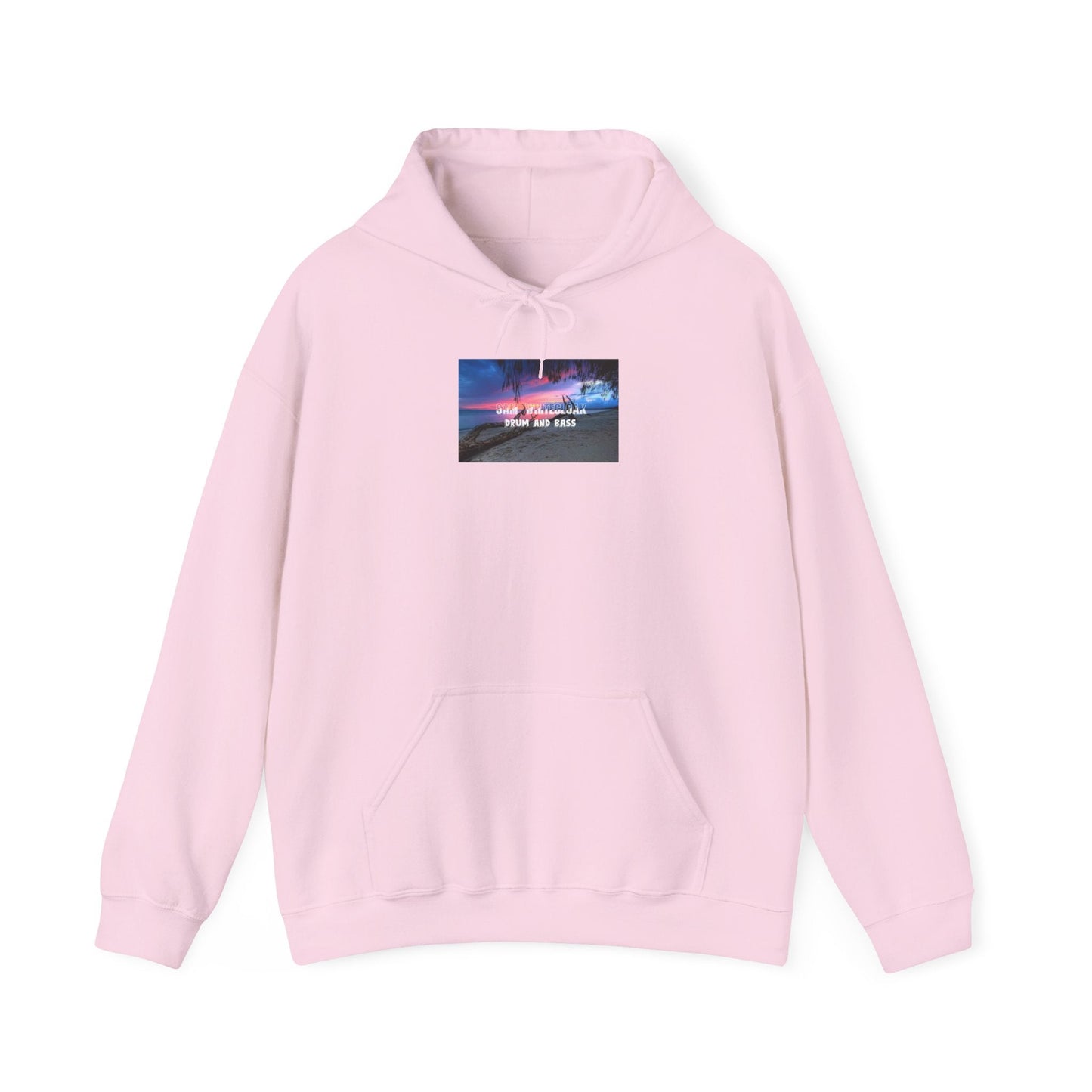 Sunset Roadscape Hoodie — Drum and Bass Neon Sky Graphic - Mantleshop