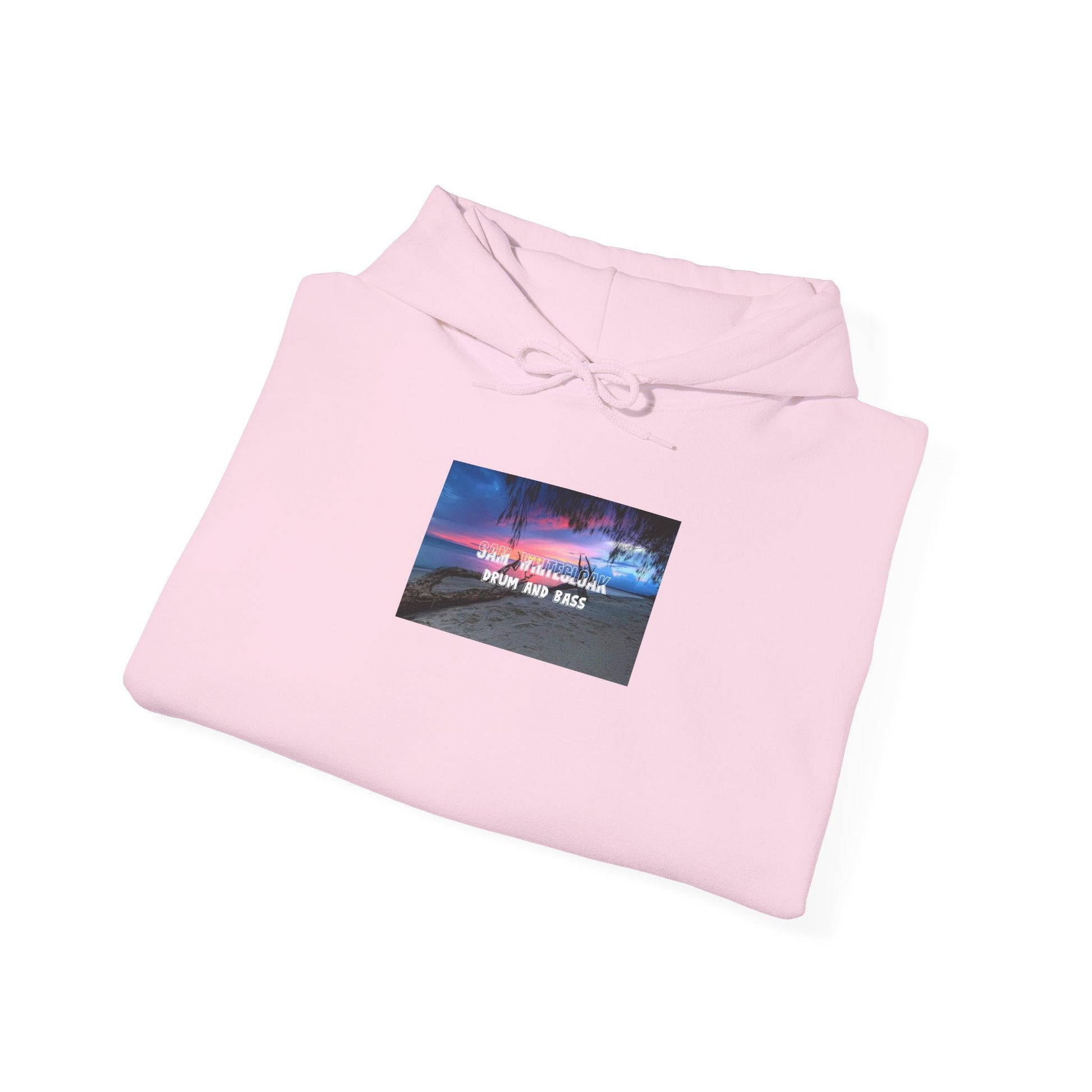 Sunset Roadscape Hoodie — Drum and Bass Neon Sky Graphic - Mantleshop