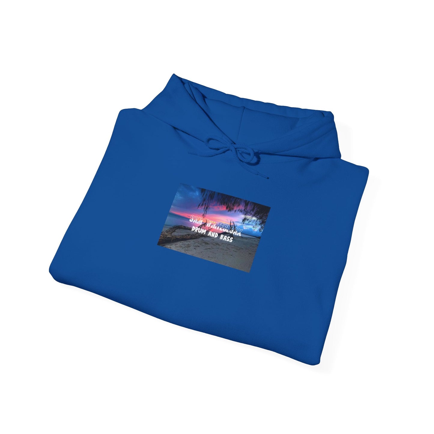 Sunset Roadscape Hoodie — Drum and Bass Neon Sky Graphic - Mantleshop